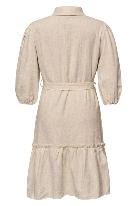 Linen Dress  - Light Sand